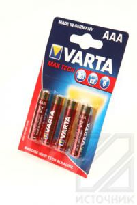 Батарейки AAA - МИЗИНЧИКОВЫЕ VARTA MAX TECH 4703 