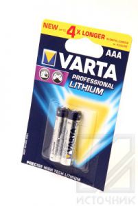 Батарейки AAA - МИЗИНЧИКОВЫЕ VARTA FR03 PROFESSIONAL LITHIUM