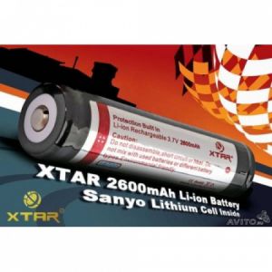 Литий-ионный аккумулятор XTAR 18650 Защищенный 2600мАч