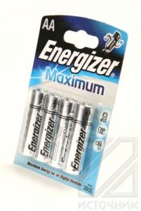 Батарейки AA - пальчиковые Energizer E91 Maximum+